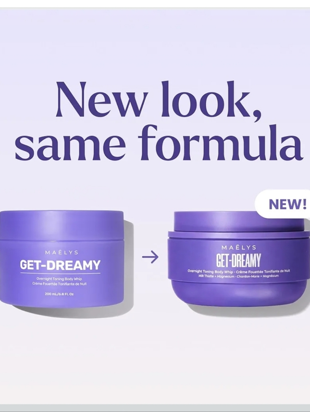 NEW SEALED (2) MAELYS 6.8 Ounces GET-DREAMY Overnight Toning Body Whip ๐ค๐ค - Picture 5 of 12